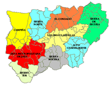 Comarcas in der Provinz Jaén