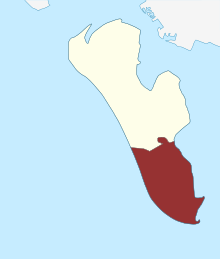 Lage des Kirchspiels Sønderho in der Fanø Kommune