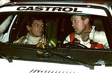 Waldegård und Copilot Franz Wurz bei der Jänner-Rallye 1984