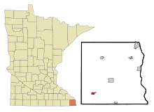 Lage von Spring Grove in Minnesota und im Houston County