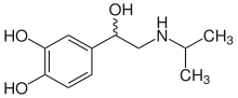 Struktur von Isoprenalin