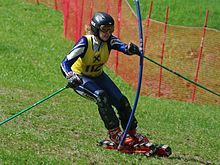 Linda Göldner im FIS-Slalom von Faistenau im August 2010