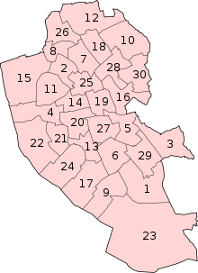 Liverpool City Council Wards - Numbered.svg