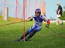 Lukáš Vecheta im Slalom der WM 2009