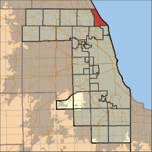 Map highlighting New Trier Township, Cook County, Illinois.svg