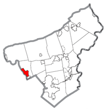 Map of Northampton, Northampton County, Pennsylvania Highlighted.png
