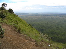 Menengai-Krater - Blick vom Rand der Caldera