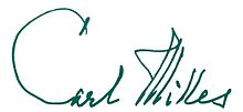Carl Milles Unterschrift