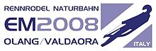 Logo der Naturbahnrodel-Europameisterschaft 2008