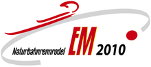 Logo der Naturbahnrodel-Europameisterschaft 2010