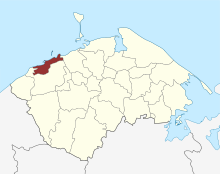 Lage des Bogense Sogn in der Nordfyns Kommune