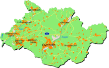 Karte der Stadtteile Overaths