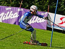 Philipp Menge im Weltcupslalom von Maria Gugging am 30. August 2009