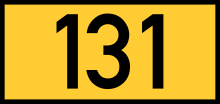 Reichsstraße 131 number.svg