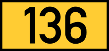 Reichsstraße 136 number.svg