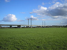 Bundesstraße 67 bei Rees (Rheinbrücke)
