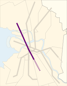 Strecke der Linie 5 (Metro Sankt Petersburg)