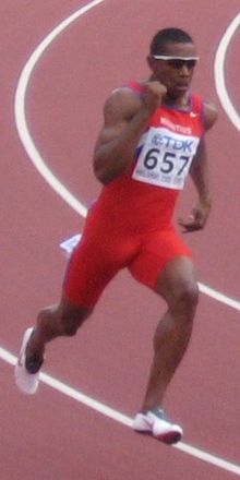 Buckland bei einem 200-Meter-Lauf bei der 2005 in Helsinki