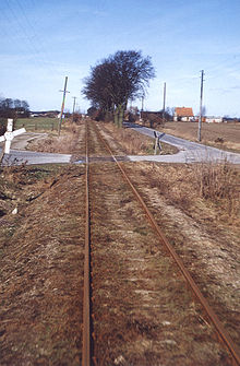 Strecke nördlich von Tribsees im letzten Betriebsjahr