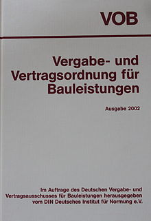 Vergabe- Und Vertragsordnung Für Bauleistungen