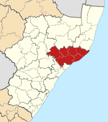 Map of KwaZulu-Natal with uThungulu highlighted (2011).svg