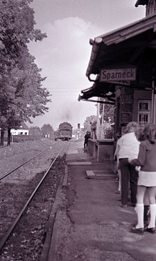 Lokomotive am ehemaligen Sparnecker Bahnhof