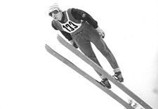 Hans-Georg Aschenbach bei den DDR-Skimeisterschaften 1973