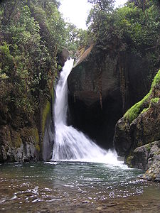 Wasserfall in der Cordillera de Talamanca