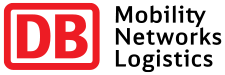 Logo der Deutschen Bahn mit Slogan