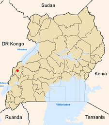 Lage von Fort Portal innerhalb Ugandas