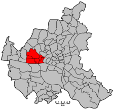 Karte: Lage des Wahlkreises Altona in Hamburg.