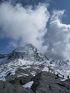 Joderhorn von Westen, vom Monte-Moro-Pass