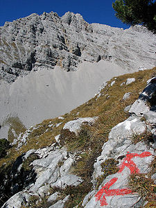 Gipfel der Kaskarspitze von Südosten