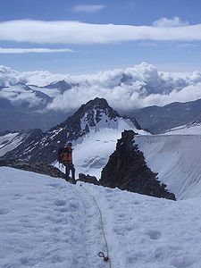 Kesselwandspitze von Nordnordwest, beim Abstieg vom Fluchtkogel
