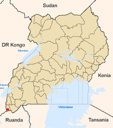Lage von Kisoro innerhalb Ugandas