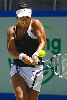 Li Na 2007 bei den Medibank International in Sydney, Australien.