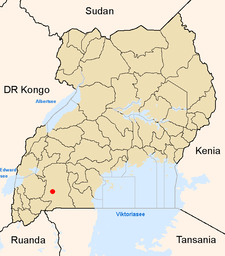 Lage von Mbarara innerhalb Ugandas