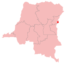Lage von Rutshuru in der Demokratischen Republik Kongo