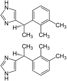 (±)-Medetomidine Structural Formulae.png