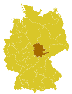 Karte Bistum Erfurt