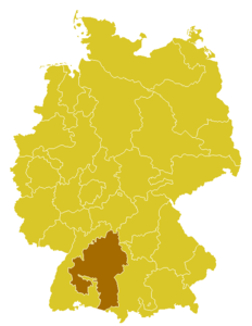 Karte Bistum Rottenburg-Stuttgart