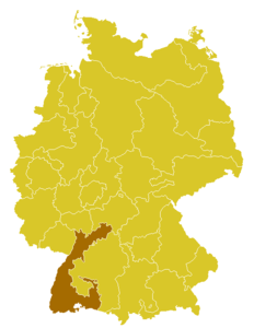 Karte Erzbistum Freiburg
