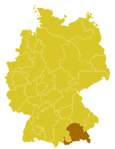Karte Erzbistum München und Freising