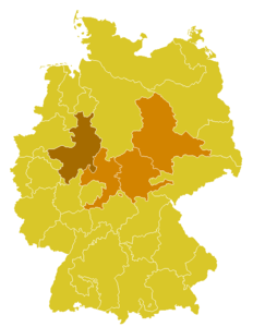 Karte der Kirchenprovinz Paderborn