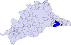 Lage der Gemeinde Vélez-Málaga