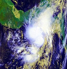 Satellitenbild des Tropensturms Agatha am 29. Mai