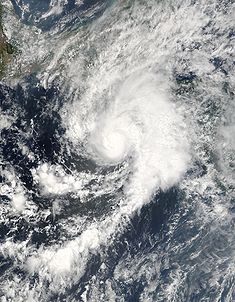 Hurrikan Adrian am 19. Mai 2005 um 17:15 UTC.