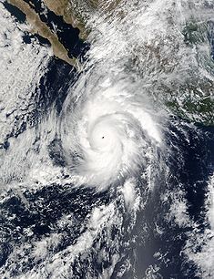 Hurrikan Kenna zum Zeitpunkt seiner stärksten Intensität