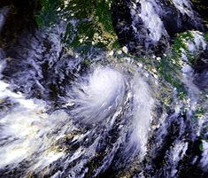 Hurrikan Pauline zum Zeitpunkt der stärksten Intensität