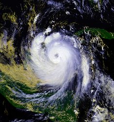 Hurrikan Roxanne am 10. Oktober  1995 um 18:55 UTC